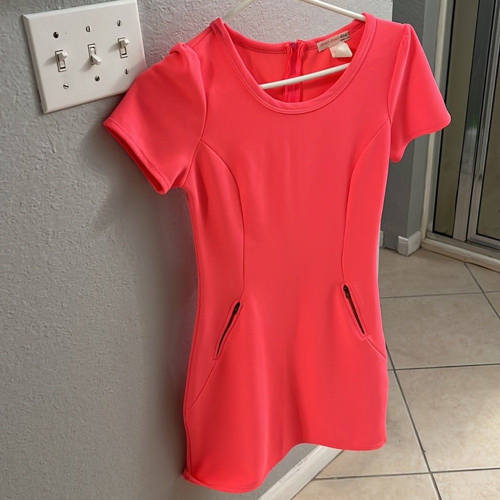 Bright pink dress